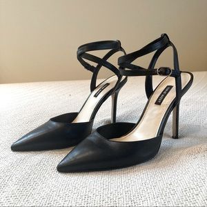 Nine West Strappy Leather Heel